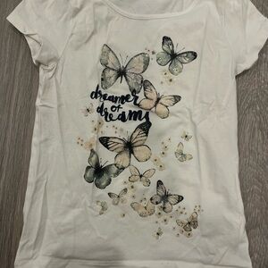 Butterfly Print Kids Shirt